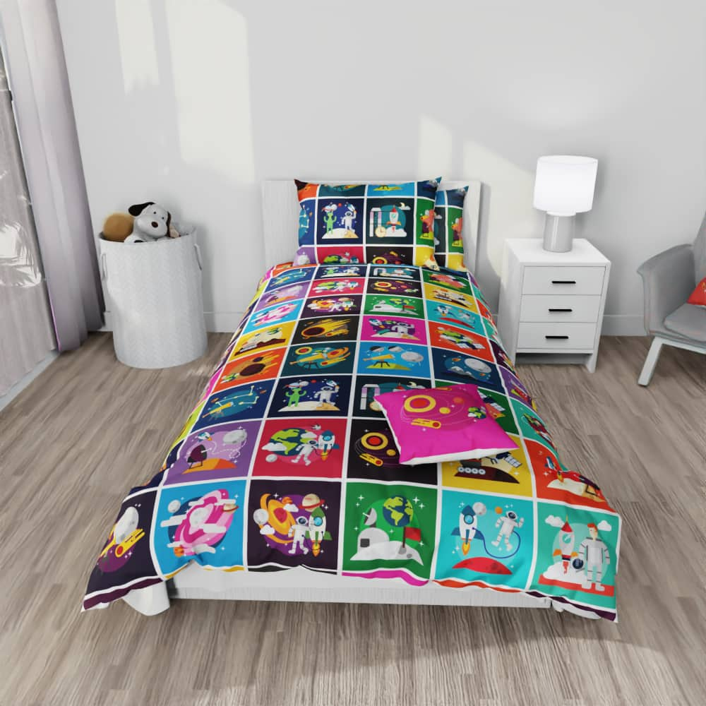 Space Tapestry Reversible Duvet Bed Set - Kidz Bedding