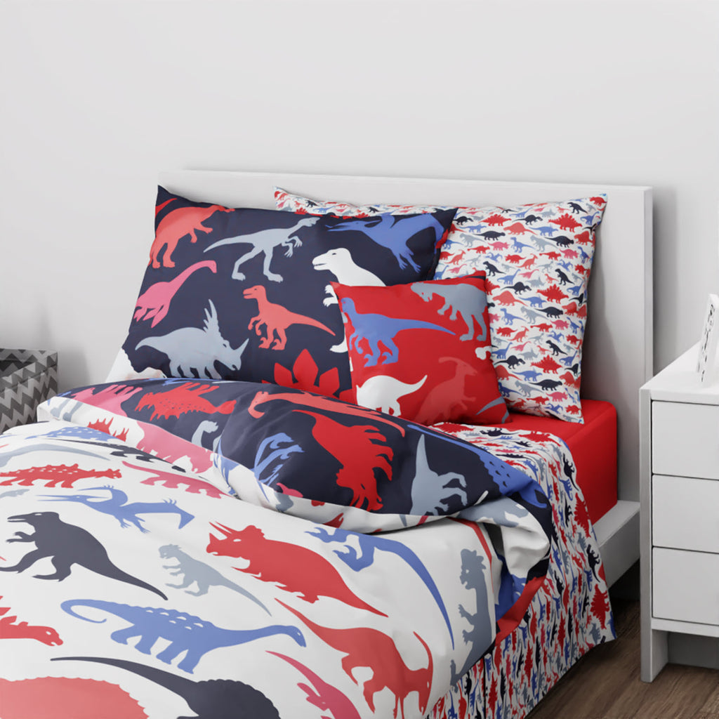 Dinosaur Flat Reversible Duvet Bed Set - Kidz Bedding