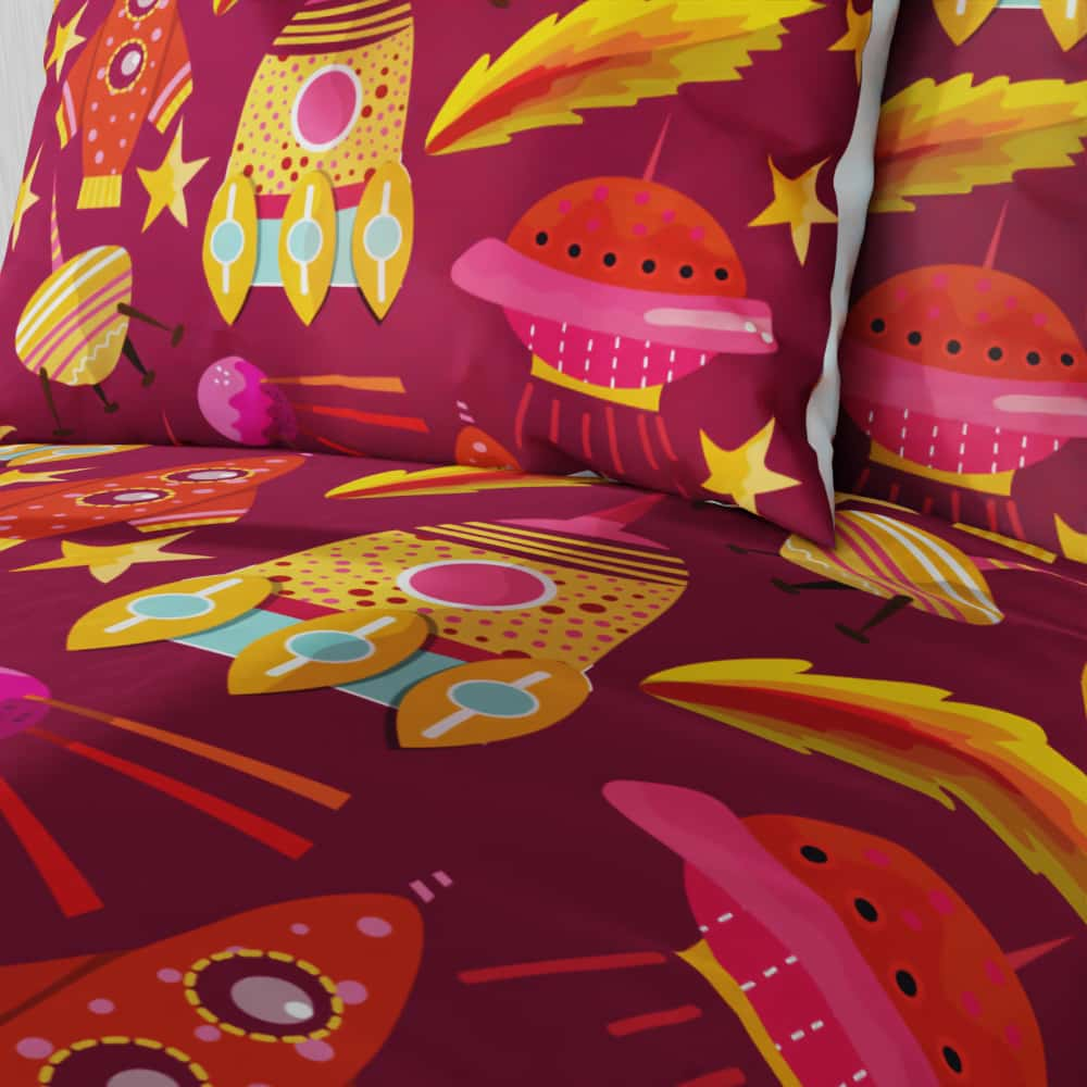 Space is Colourful Reversible Duvet Bed Set - Kidz Bedding