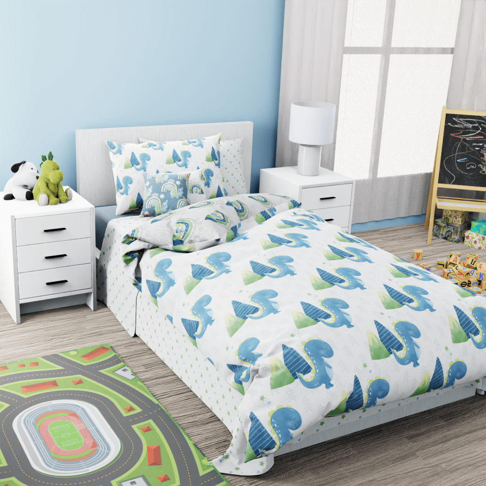 Baby Dinosaurs Reversible Duvet Bed Set - Kidz Bedding