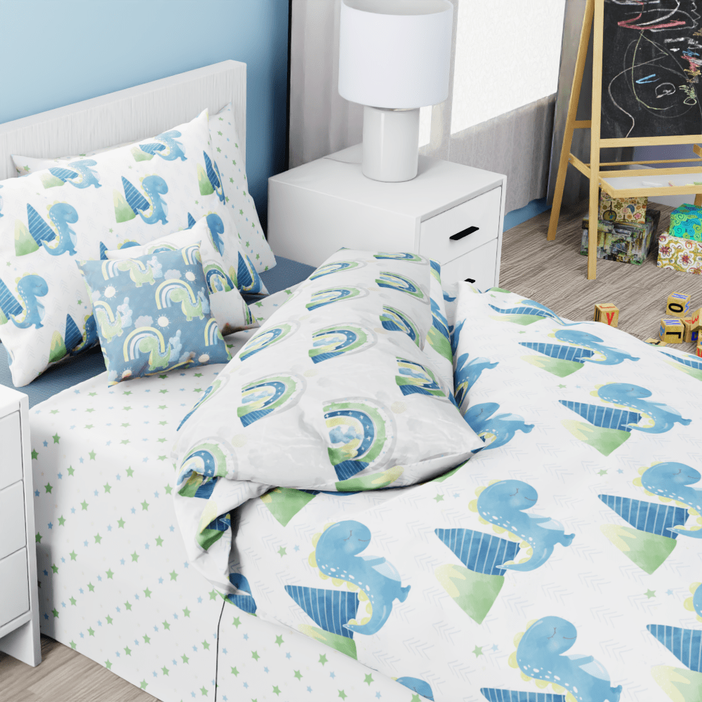 Baby Dinosaurs Reversible Duvet Bed Set - Kidz Bedding