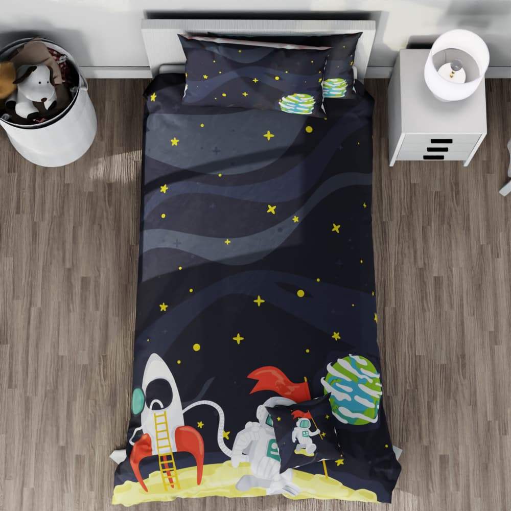 Space Walk Reversible Duvet Bed Set - Kidz Bedding