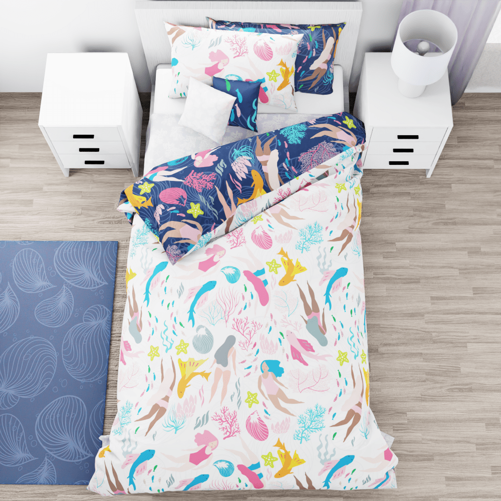 Becoming a Mermaid Reversible Duvet Bed Set - Kidz Bedding