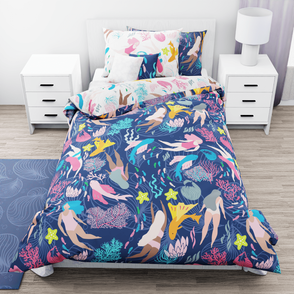 Becoming a Mermaid Reversible Duvet Bed Set - Kidz Bedding