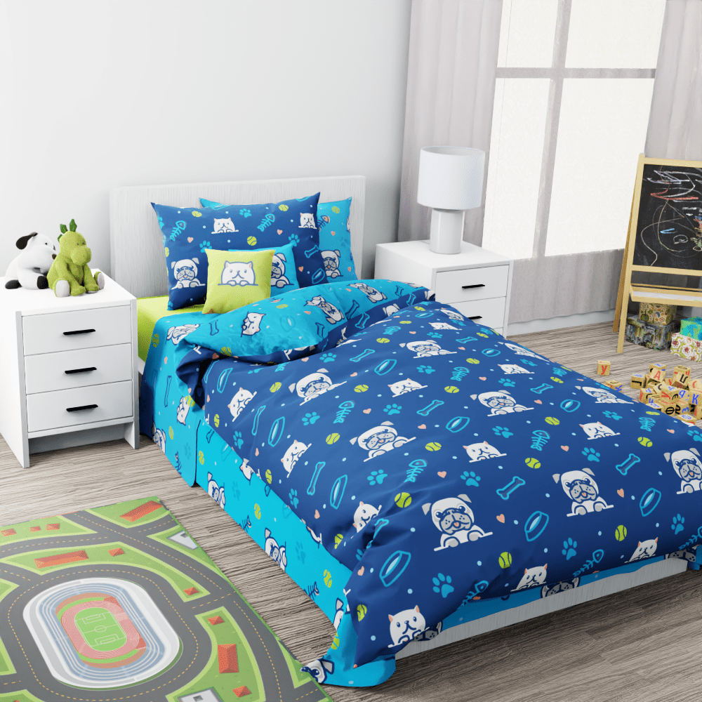 Cats and Dogs Reversible Duvet Bed Set - Kidz Bedding