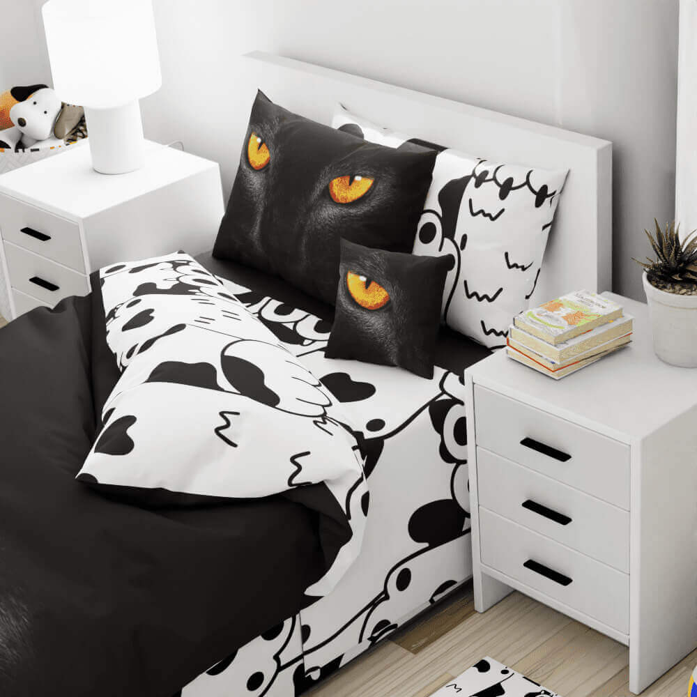 Black Cat 4pc Sheet Set - Kidz Bedding