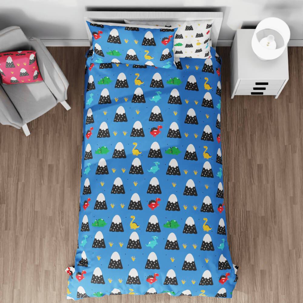 Dinosaur Mountains Reversible Duvet Bed Set - Kidz Bedding