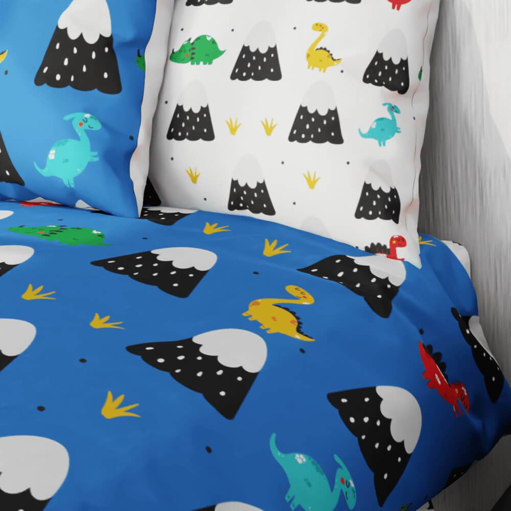 Dinosaur Mountains Reversible Duvet Bed Set - Kidz Bedding