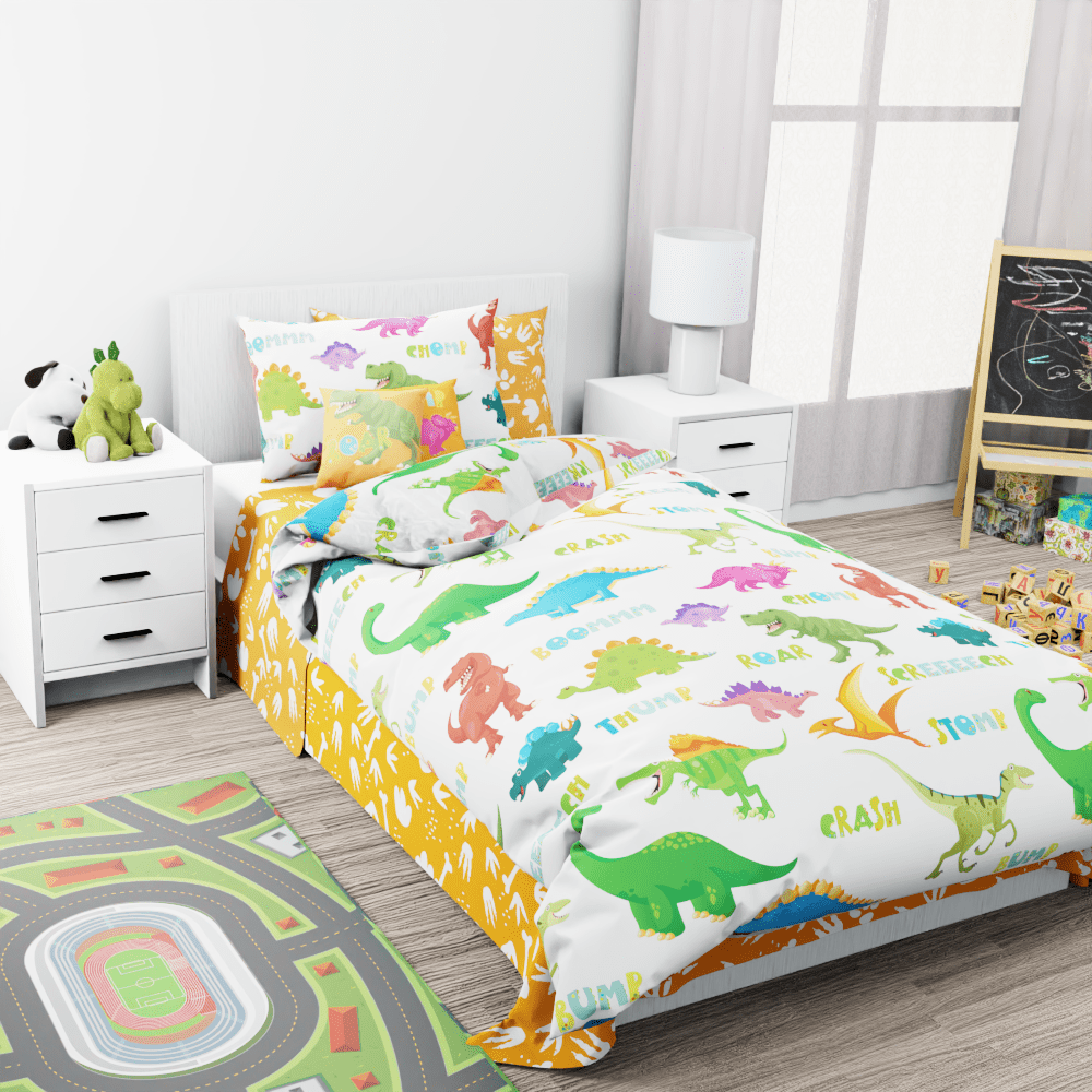 Dinosaur Opera Reversible Duvet Bed Set - Kidz Bedding