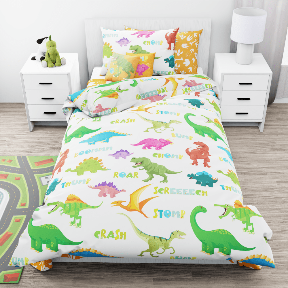 Dinosaur Opera Reversible Duvet Bed Set - Kidz Bedding