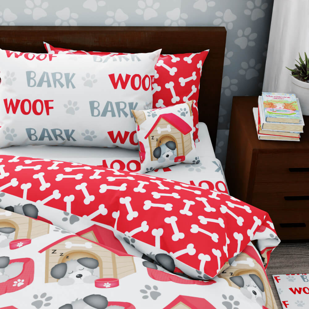 Dog House Reversible Duvet Bed Set - Kidz Bedding