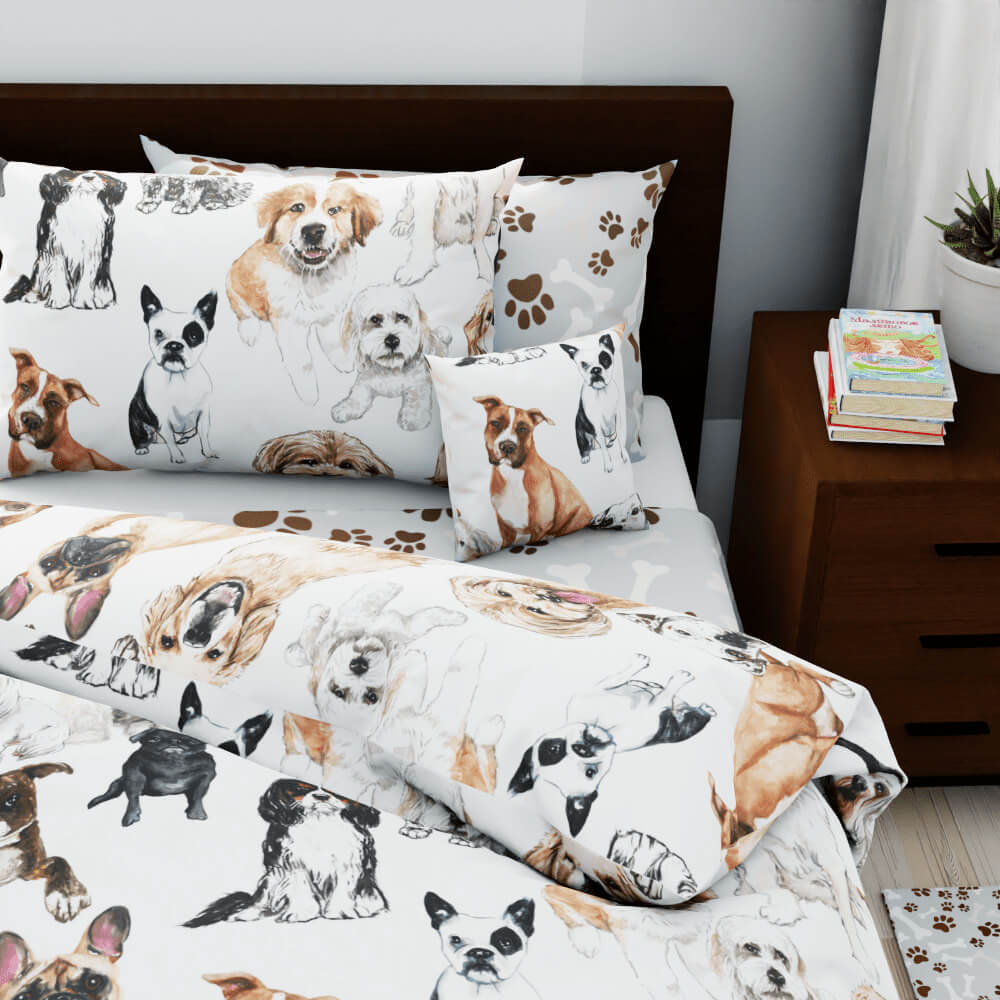 Dog Party Reversible Duvet Bed Set - Kidz Bedding