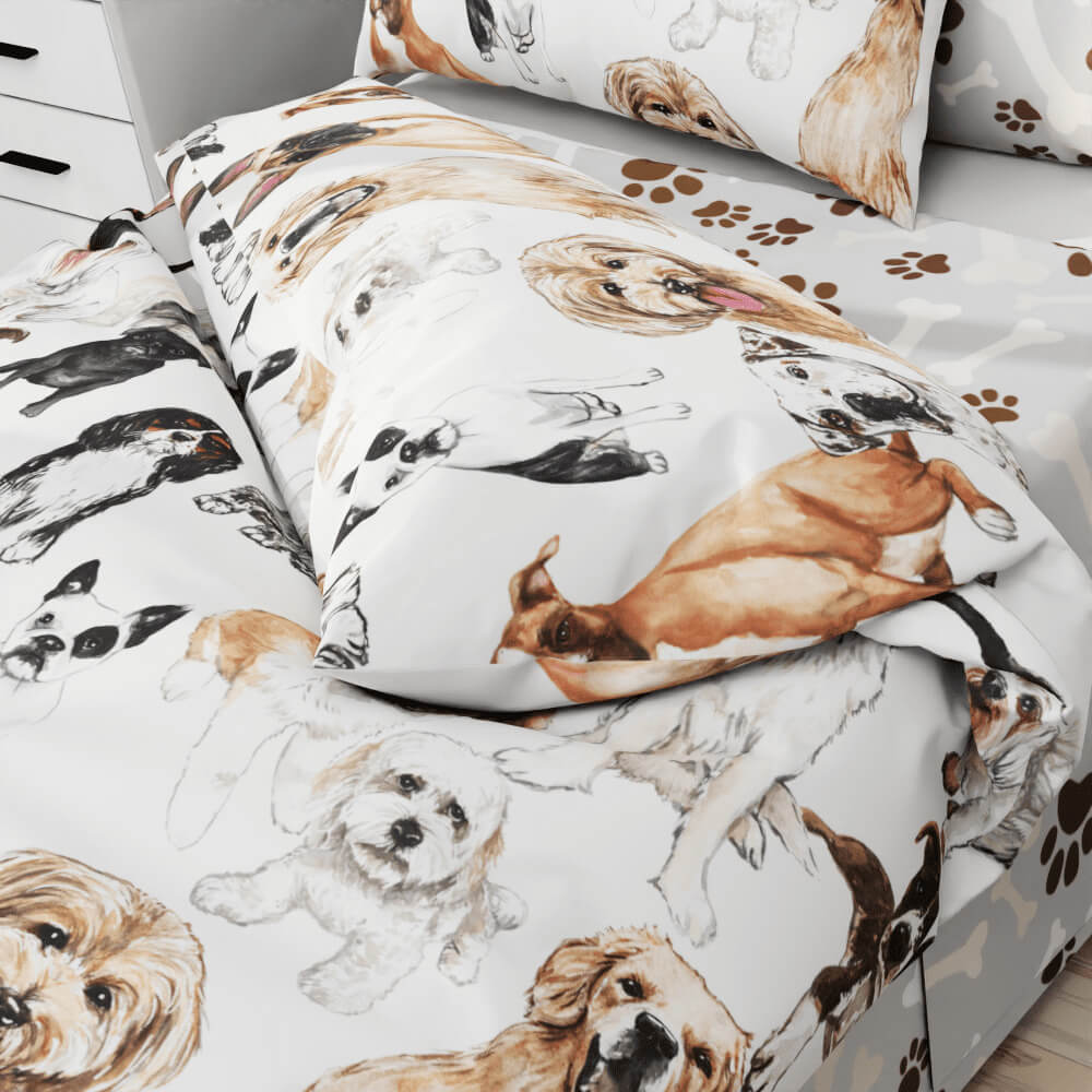 Dog Party Duvet Quilt Cover - Kidz Bedding