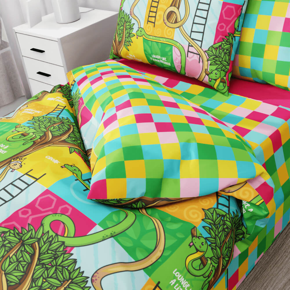 Snakes and Ladders Duvet Quilt Cover - Kidz Bedding