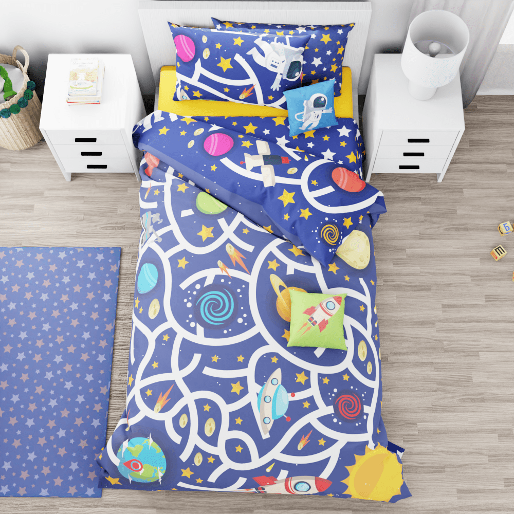 Space Maze Reversible Duvet Bed Set - Kidz Bedding