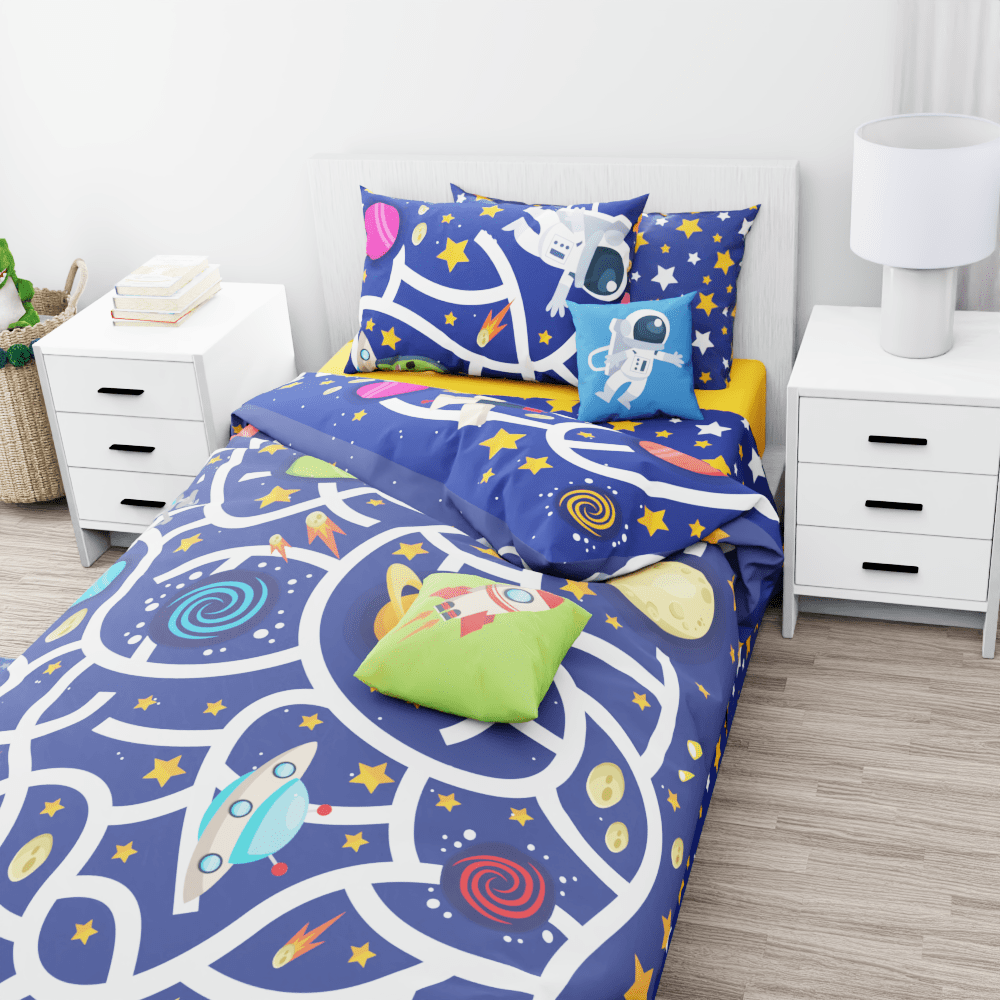 Space Maze Reversible Duvet Bed Set - Kidz Bedding