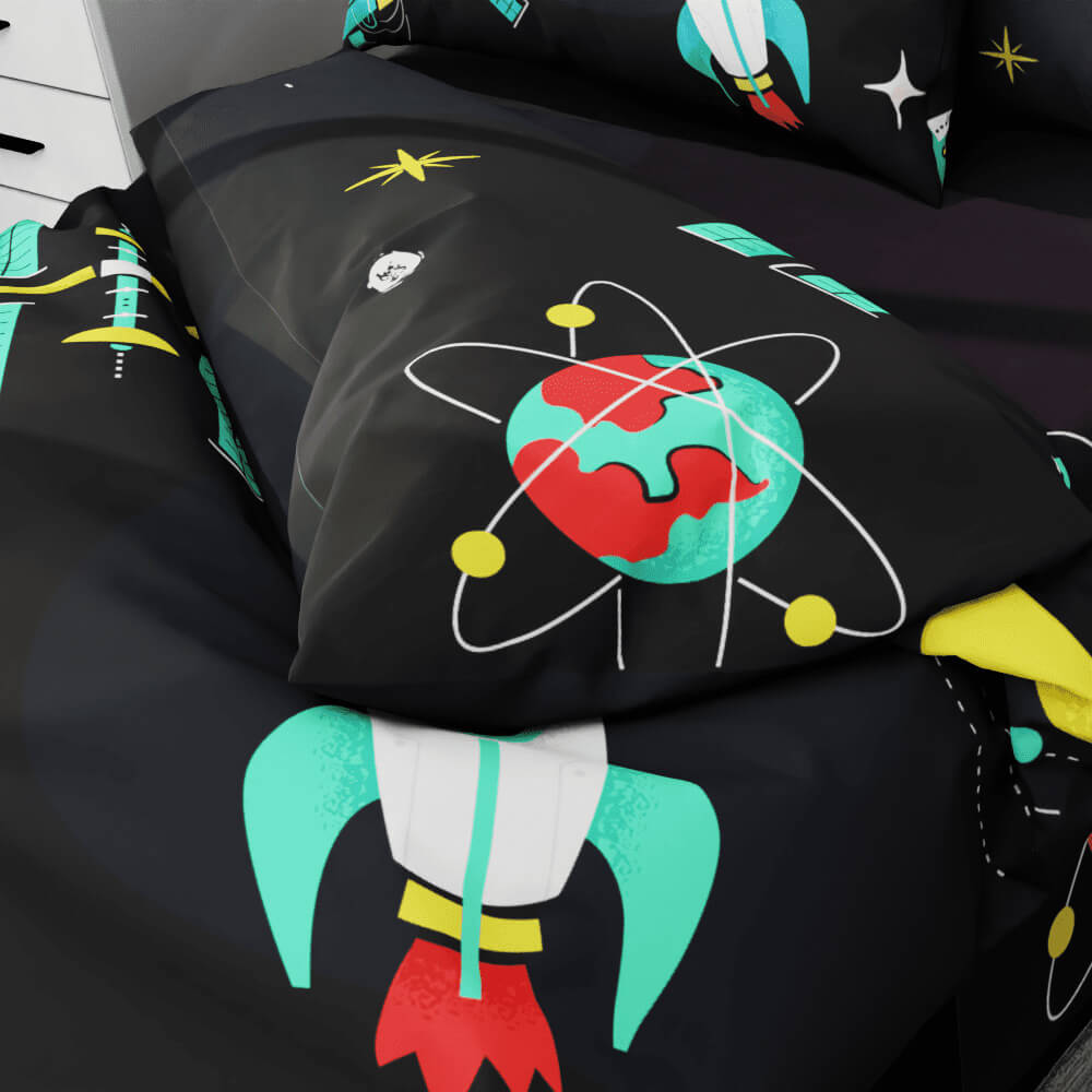 Space Robot Duvet Quilt Cover - Kidz Bedding