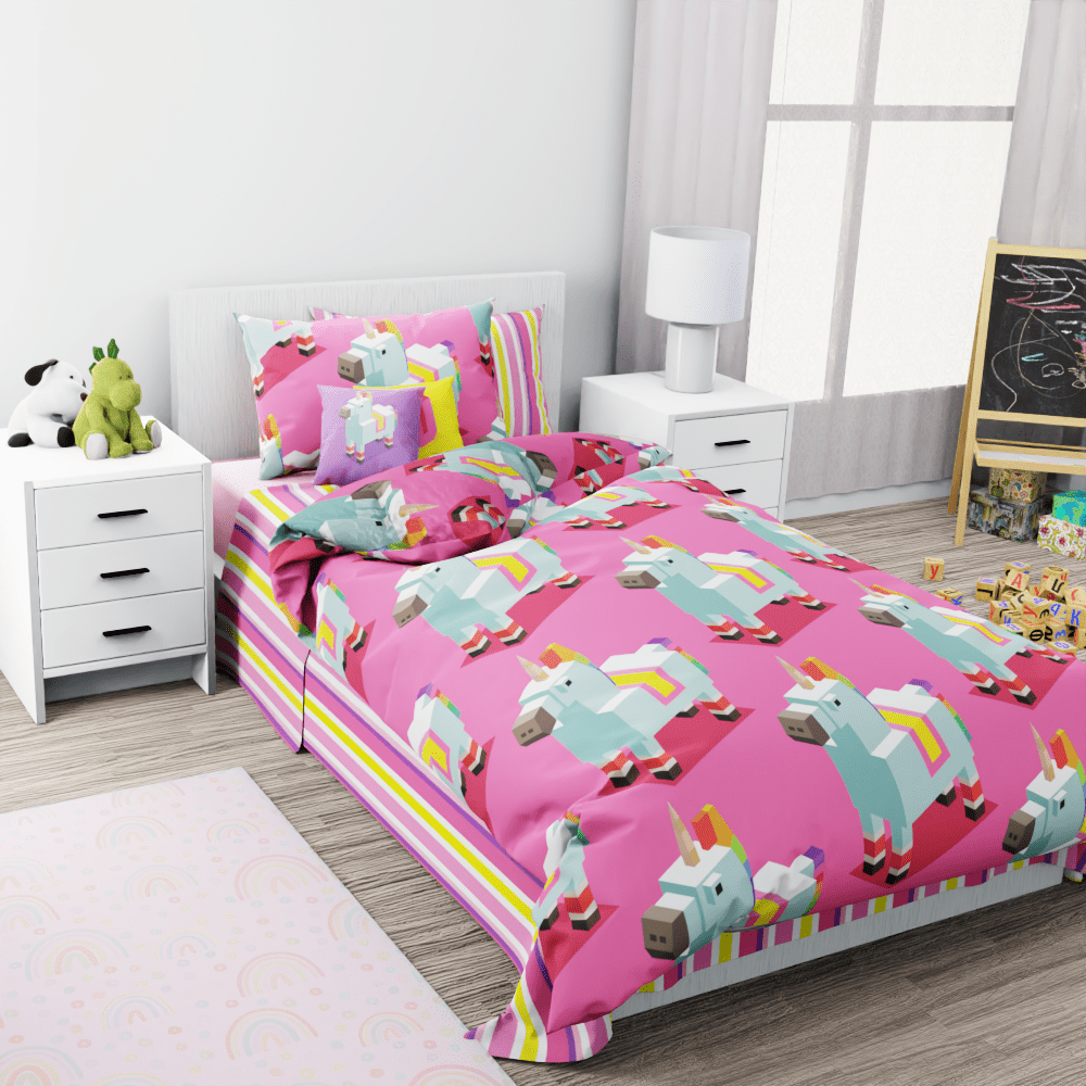 Unicorn Boxed Reversible Duvet Bed Set - Kidz Bedding