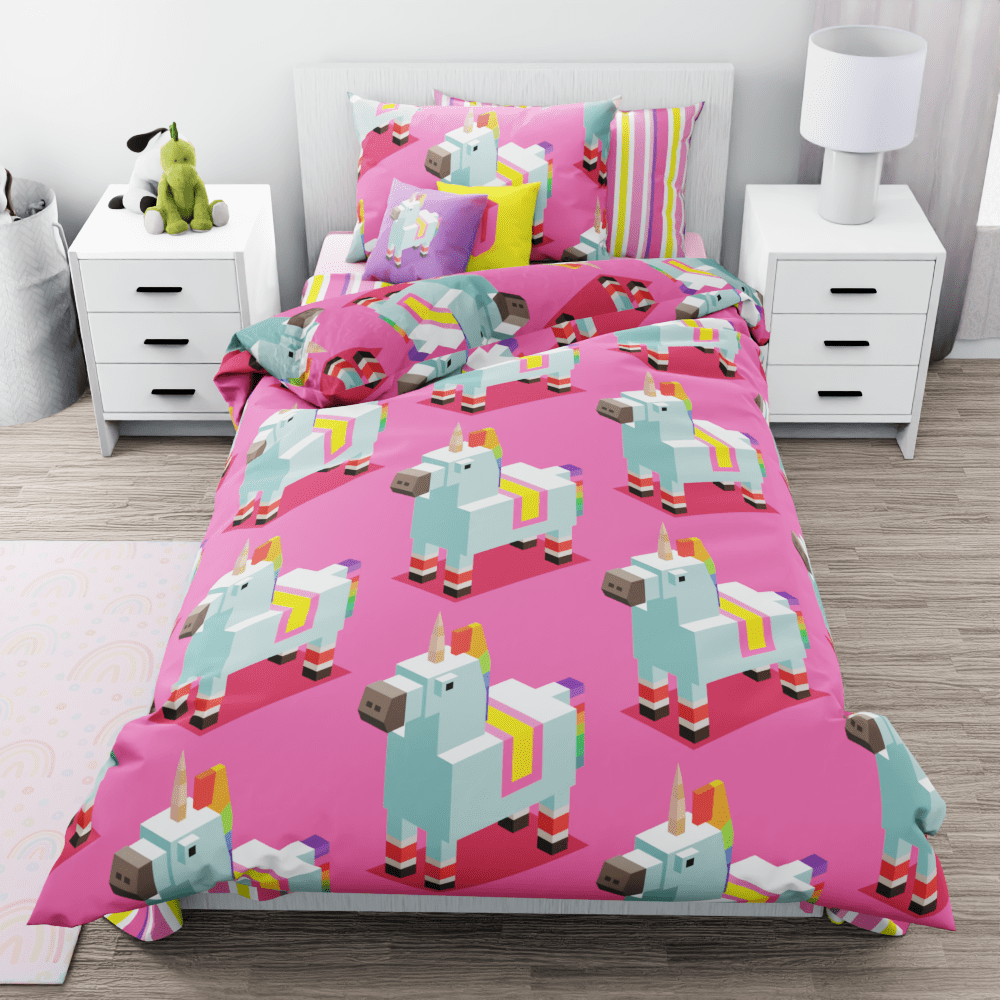 Unicorn Boxed Reversible Duvet Bed Set - Kidz Bedding